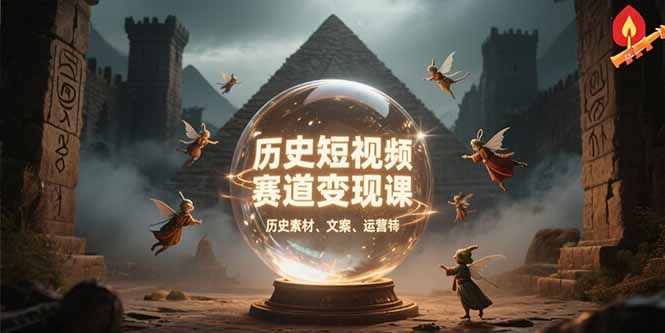 历史短视频变现攻略 百集素材库+文案剪辑+运营全案