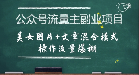 美图文章双管齐下 公众号流量主副业火爆吸粉-九零创业网