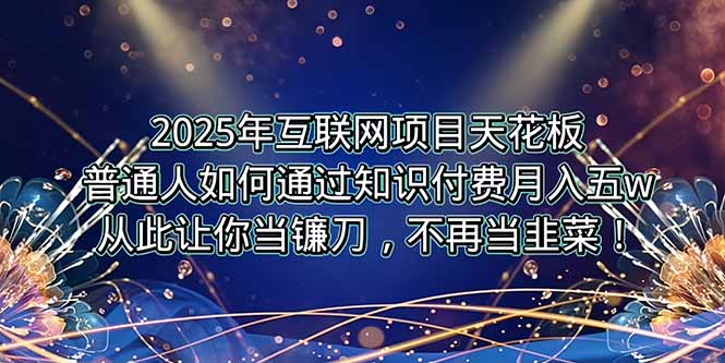 2025年互联网风口 月入5W+ 项目卖家逆风翻盘攻略-九零创业网