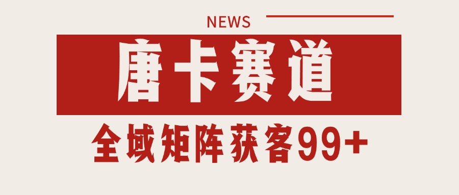 唐卡赛道私域引流 日吸精准客资99+-九零创业网