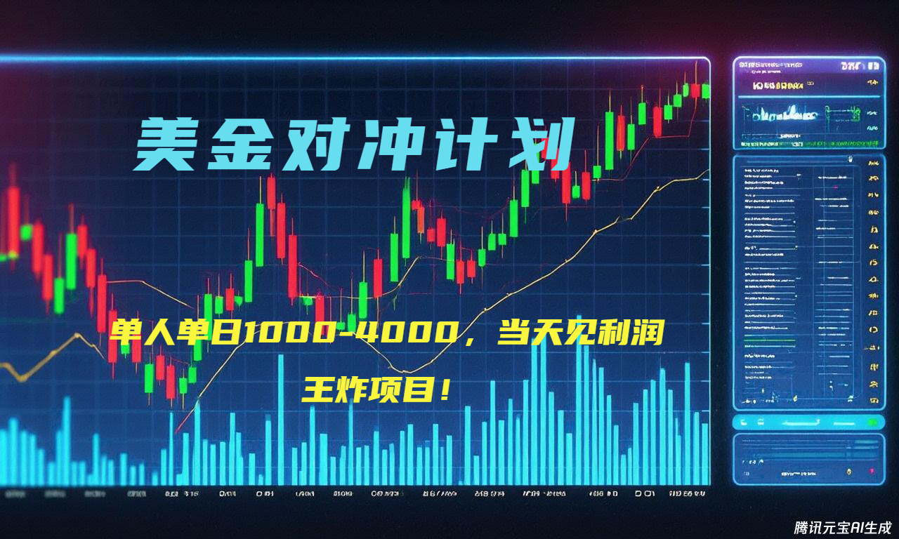 2025年美金先登计划 每日收益1K 4K 最强对冲战法揭秘