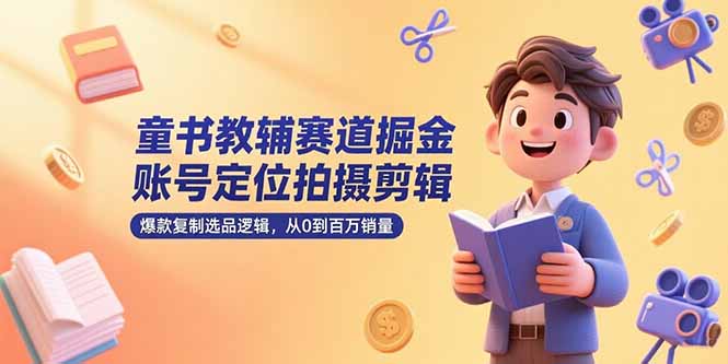 童书教辅爆款打造 从0到百万销量秘籍-九零创业网