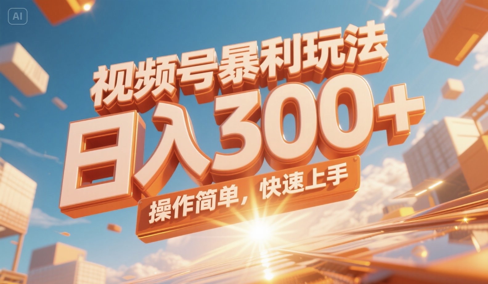 视频号日赚300+ 轻松上手 快速盈利攻略-九零创业网