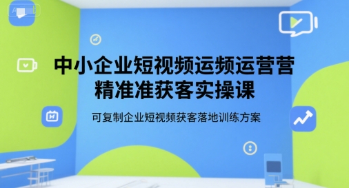 中小企业短视频精准获客实战攻略速成法