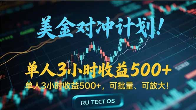 实地考察操作 3小时稳定撸美金 日入500+项目-九零创业网