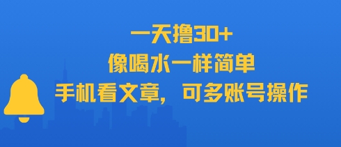 轻松日撸30+ 多账号操作 手机阅文新体验-九零创业网