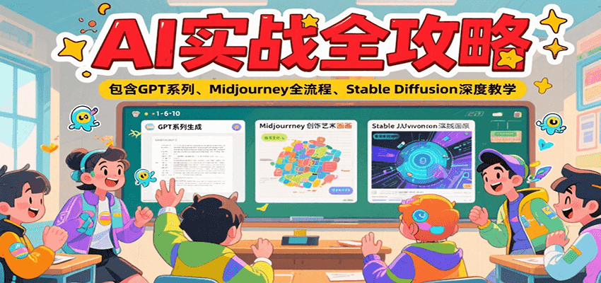 AI实战全攻略 GPT Midjourney Stable Diffusion深度解析