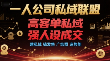 私域联盟 高客单成交 人设强 发售广 盟友广 势能盛