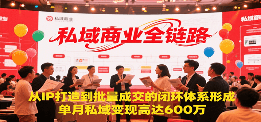 私域变现新纪元 IP赋能 月销600万全链路闭环