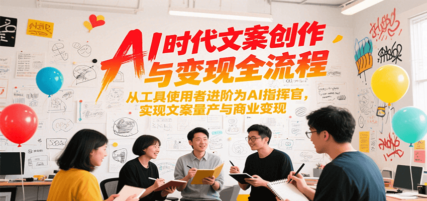 AI赋能文案 从工具手到指挥官 量产变现新纪元-九零创业网