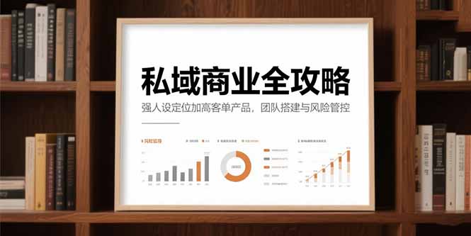 私域商业全攻略 强人设高客单 团队搭建风险控