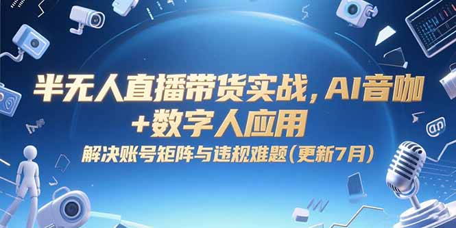 AI音咖+数字人助力半无人直播 破解矩阵运营与违规挑战-九零创业网