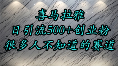 喜马拉雅小众赛道 日吸500精准粉 创业新风口-九零创业网