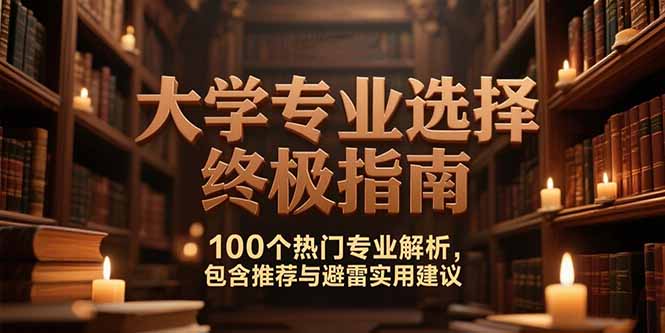 大学专业选课宝典 100热门专业深度解析避坑指南