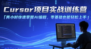 两小时Cursor训练营 AI编程零基础速成 轻松开启AI编程之旅-九零创业网