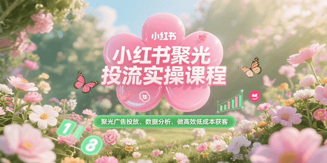小红书聚光投流秘籍 高效低成本精准获客-九零创业网
