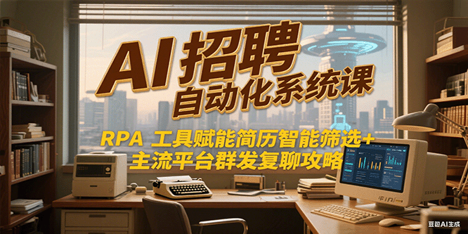 AI招聘自动化 RPA简历筛选+平台群发攻略