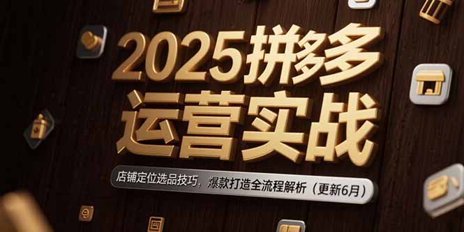 2025拼多多运营攻略 精准选品 爆款打造全解析新风向