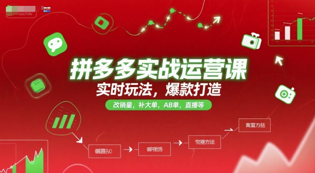 拼多多实战运营新攻略 爆款打造 销量提升 直播秘籍2025版