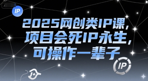 2025网创IP课 项目落幕 IP永恒 一生可操作-九零创业网