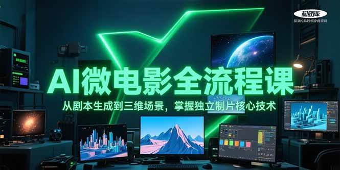 AI赋能制片 从剧本到三维 掌握AI全流程制影核心