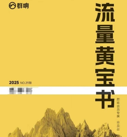 群响流量秘籍 黄宝书25 29期精华揭秘