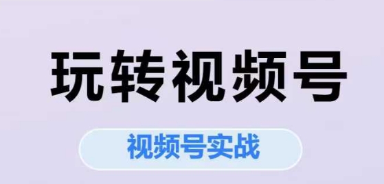 玩转视频号实战课 高效运营技巧全解析