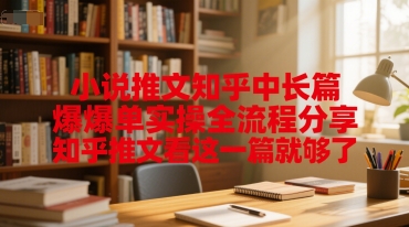 知乎小说推文爆单攻略 一篇全流程揭秘-九零创业网