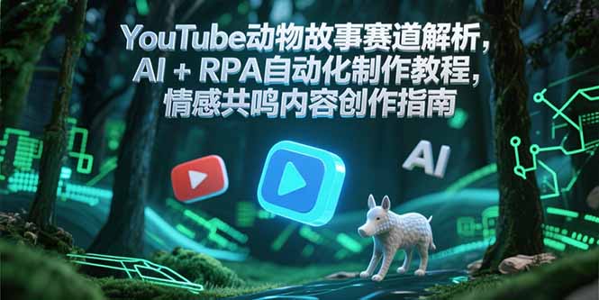 AI赋能RPA 打造YouTube动物故事 共鸣内容创作秘籍