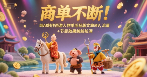 AI织梦西游 羊毛毡文旅MV 流量盛宴来袭-九零创业网