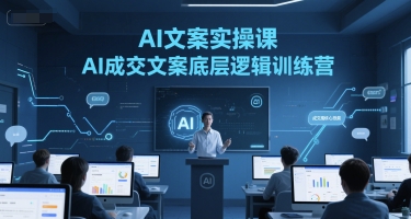 AI文案实操课 解锁成交文案底层逻辑训练营-九零创业网