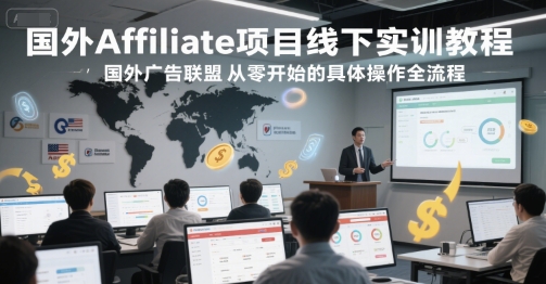 国外Affiliate项目实训 广告联盟入门全攻略-九零创业网