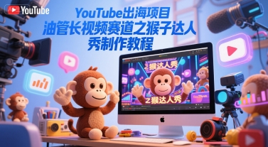 猴子达人秀 油管长视频制作攻略揭秘-九零创业网
