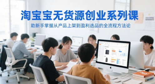 淘宝无货源创业全攻略 新手盈利选品上架指南-九零创业网