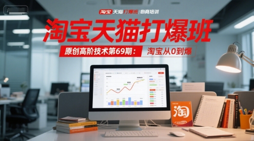 淘宝天猫爆班第69期 零基础到爆款 一课掌握-九零创业网