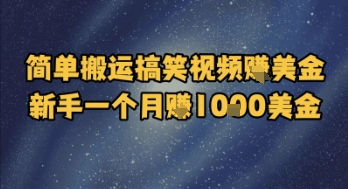 轻松搬运搞笑视频 小白月入千美元-九零创业网