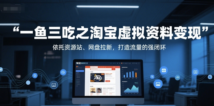 一鱼三吃 资源站+网盘 流量闭环新玩法-九零创业网