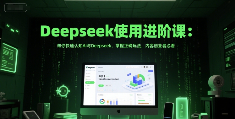 Deepseek进阶课 AI深度解析 内容创业者的AI玩法攻略-九零创业网