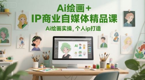 AI绘画+IP自媒体精课 实操打造个人IP新境界