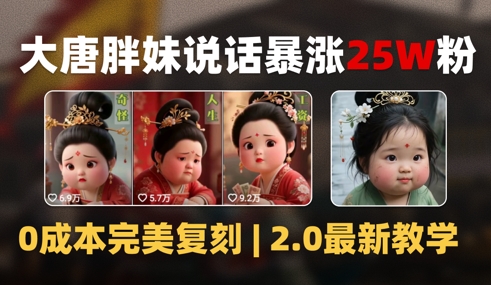 AI大唐胖贵妃爆红40万粉 揭秘变现攻略-九零创业网