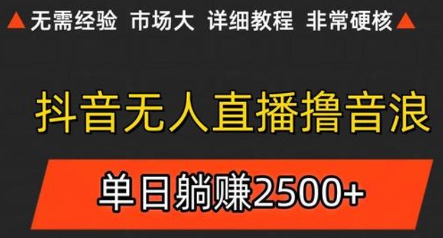 抖音无人直播6.0 轻松躺赚 日入500+