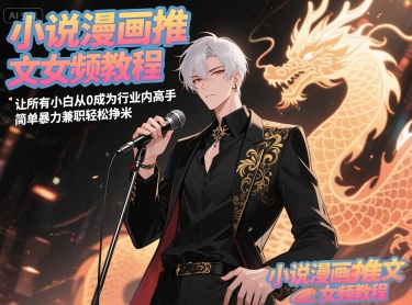 零基础速成 漫画推文女频达人 轻松兼职月入过万-九零创业网