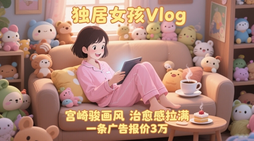 宫崎骏风Vlog治愈独居 AI助力账号爆红71W粉
