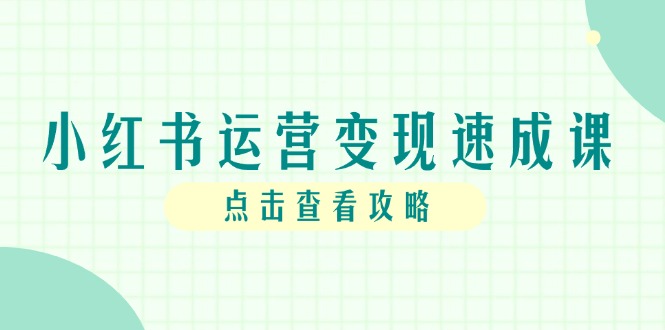 小红书运营变现全攻略 账号搭建到IP打造速成秘籍-九零创业网