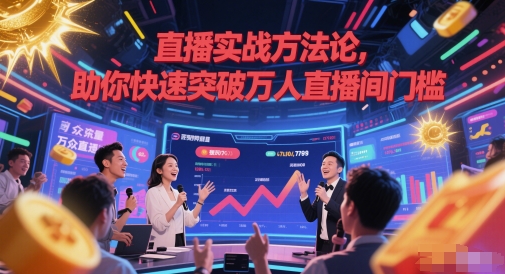 直播实战速成 突破万人大关秘籍