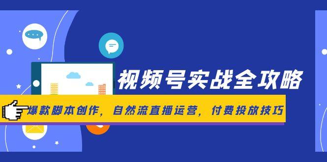 视频号实战秘籍 爆款脚本+直播运营+付费投放攻略-九零创业网