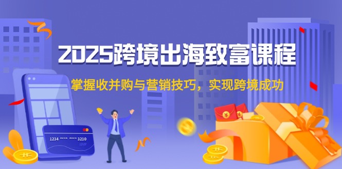 2025跨境致富攻略 收并购高招 营销制胜 跨境成功之道-九零创业网
