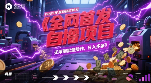 全网独发 2025年全自动自撸项目 日赚多金揭秘-九零创业网