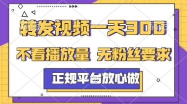 高效转发 3视频/天 正规平台无忧 快速完成 无需关注量-九零创业网