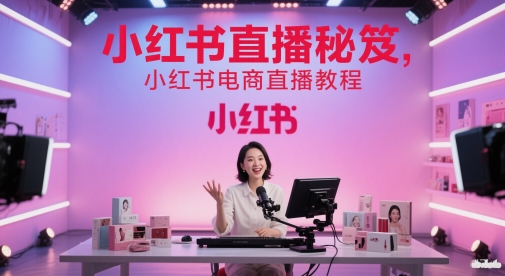 小红书直播攻略 电商直播全教程速成-九零创业网